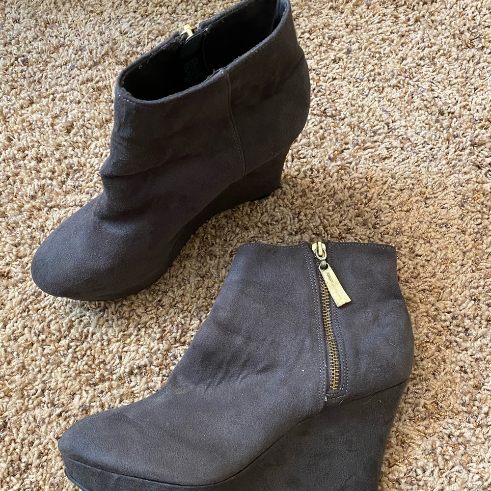 Suede booties